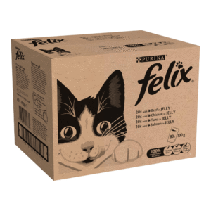 Felix Mixed Selection in Jelly Cat Food, 100 g x 80 Pouches