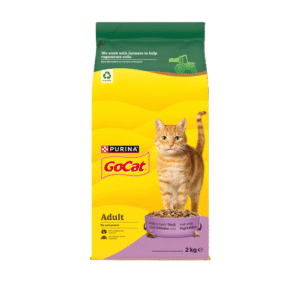 GO-CAT Adult Chicken and Duck Dry Cat Food 2kg (Pack of 4)