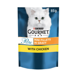Gourmet Mini Fillets Chicken Wet Cat Food in Gravy, 24 Pack (85g)