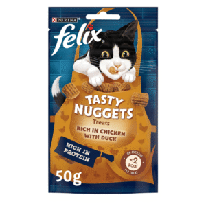 FELIX Tasty Nuggets Chicken & Duck Cat Treats 50g (Pack of 8)