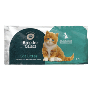 Breeder Celect 20L Recycled Paper Cat Litter - Eco-Friendly & Natural