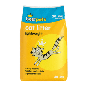 Bestpets Lightweight 30 Litre Clumping Cat Litter 100% Natural Sepiolite