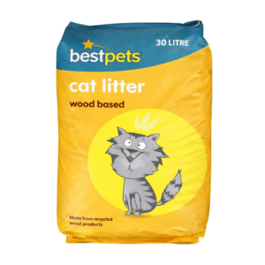 Bestpets Wood Pellet Cat Litter 30L for Cats and Rabbits Free Kitty Litter