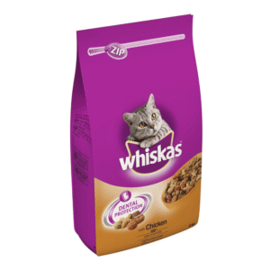 whiskas 1+ Dry Cat Food for Adult Cats with Chicken, 1 Bag (1 x 10 kg)