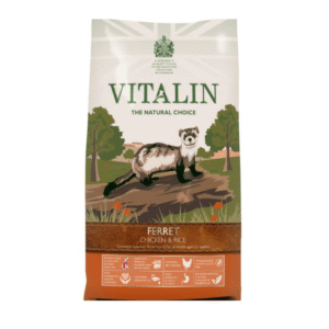 Vitalin The Natural Choice Dry Ferret Food Chicken & Rice, 12KG (Clear Bag)
