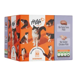 HiLife Natural & Grain Free Kitten Pate, Mixed Selection (32 x 70g)