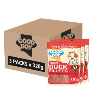 Good Boy Tender Duck Fillets Dog Treats - 320g (Pack of 3)