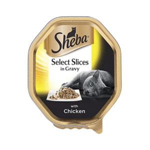 Sheba Select Slices Adult 1+ Wet Cat Food Tray with Chicken in Gravy, 85g
