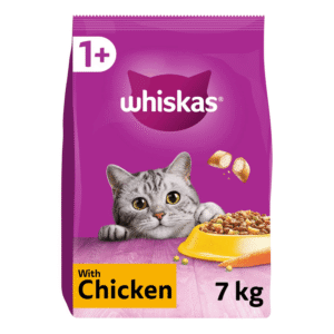 WHISKAS Adult Dry Cat Food 7kg with Chicken