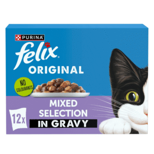 FELIX Original Mixed Selection in Gravy Wet Cat Food 12x85g (Pack of 4)