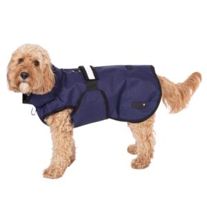 3-in-1 All-Weather Dog Coat - Navy (25cm / 10in)