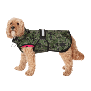 3-in-1 All-Weather Dog Coat - Camo Pink (41cm / 16in)