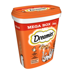 Dreamies Chicken Flavor Cat Treats, 350g Resealable Tub