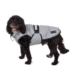 3-in-1 All-Weather Dog Coat - Reflective Silver (33cm / 13in)