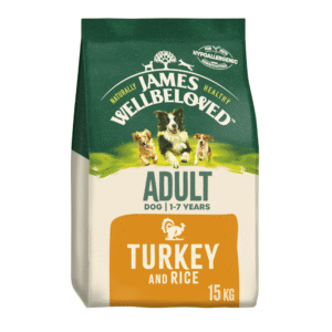 James Wellbeloved Adult Dry Dog Food - Turkey & Rice (15kg Bag)