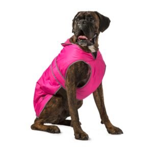 Ancol Muddy Paws All-Weather Stormguard Coat - Pink (Medium, 40cm)