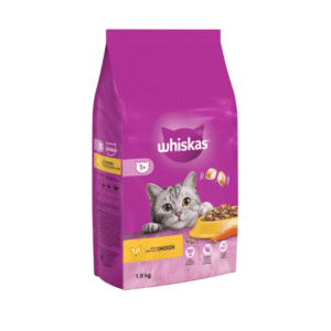 Whiskas 1+ Chicken 1.9kg Bag, Adult Cat Dry Food